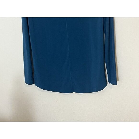 Athleta Turquoise Polyester Modal Blend Long Sleeve Shirt Size XS - Picture 8 of 12